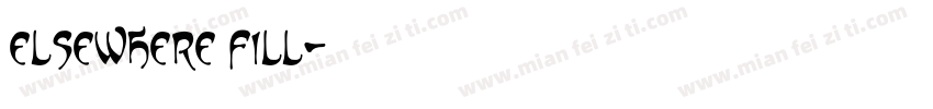 elsewhere fill字体转换